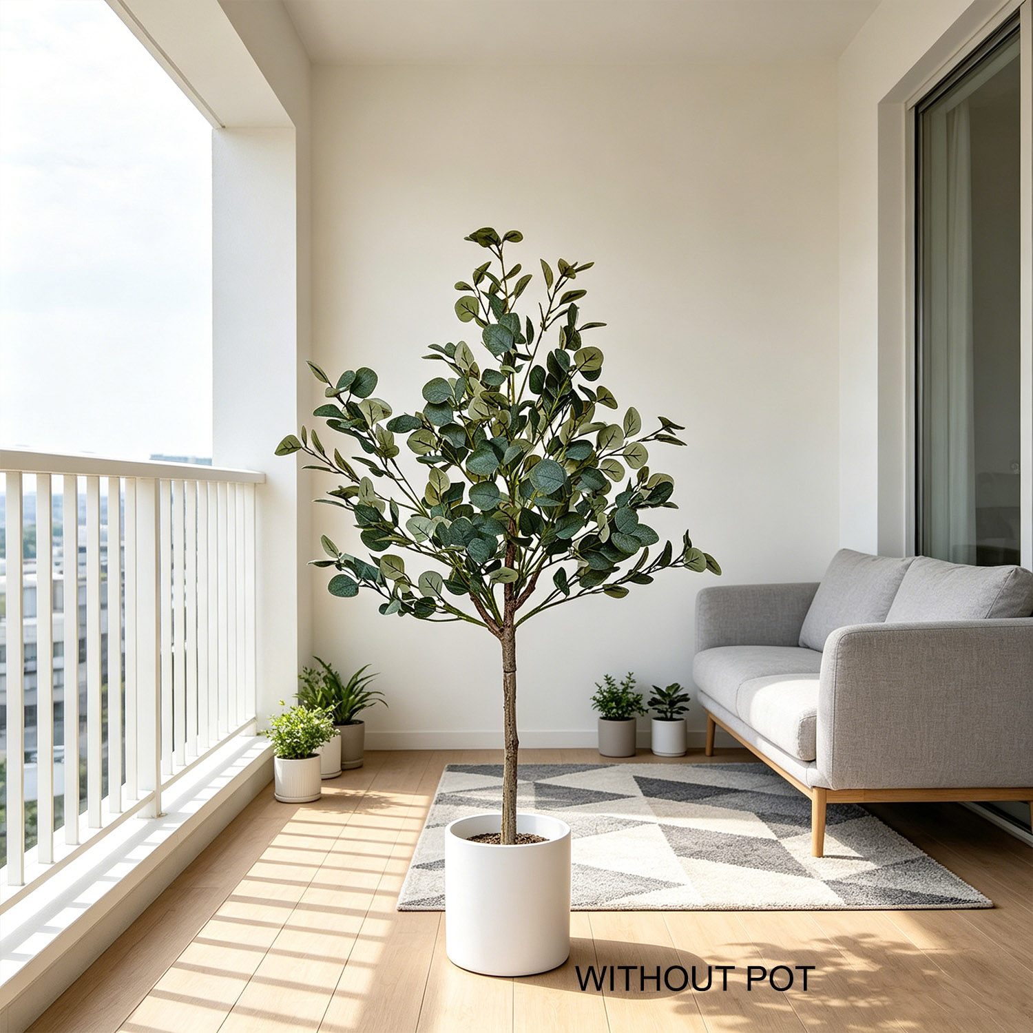140cm Artificial Eucalyptus Pl - Ficus Lyrata Tree review and price